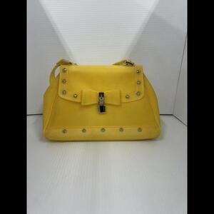 Vintage Yellow Studded Jelly Purse